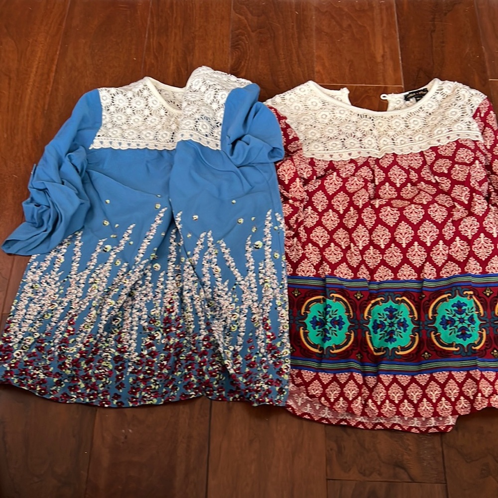 Max and Riley 2 girls top in size 7/8 (S)